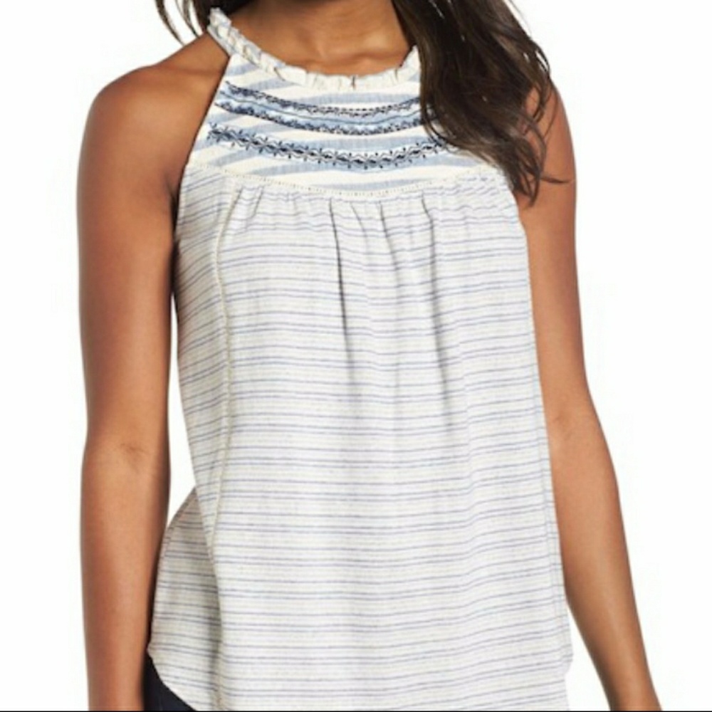 Lucky brand striped tank top